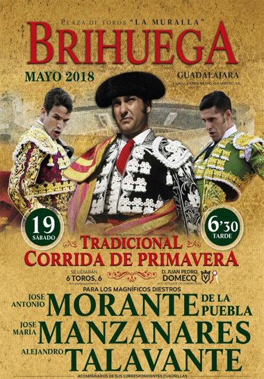 Cartel Toros Brihuega Fiestas Espa A