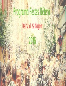 Fiestas Mayores de Bétera 2016