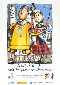 Hogueras de San Juan en A Coruña