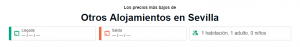 alojamoento y hoteles baratos en sevilla