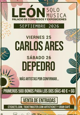 cartel LEÓN SOLO MÚSICA 2026